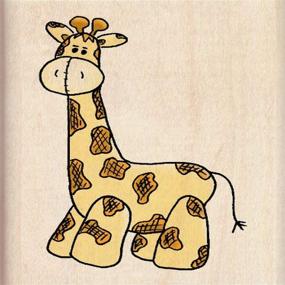 img 1 attached to Inkadinkado Giraffe Wood Stamp by EK Success (6478) - Optimize for Better SEO