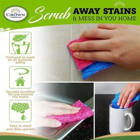 img 2 attached to No Odor Scrub Pad (1PK) – Top Scrubbers for Cleaning Dishes and Reusable Sponge Alternative – Dish Washing Scrubbie Pad – Long Lasting Eco-Friendly Scrubber