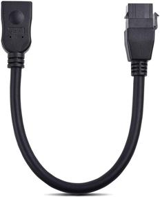 img 2 attached to 🔌 Cable Matters HDMI Keystone Jack Pigtail Cable - 2-Pack, 8 inches, Black