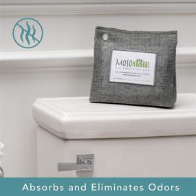 img 1 attached to MOSO NATURAL: The Original Stand Up Air Purifying Bag. 300g - Ideal for Closets, Bathrooms, and Pet Areas. An Unscented, Chemical-Free Odor Eliminator with Activated Charcoal.