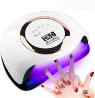 💅 beswon 168w uv led nail lamp gel nail dryer, portable curing light for gel polishes with 4 timer settings, professional salon curing lamp for nail polish, nail art tools and accessories logo