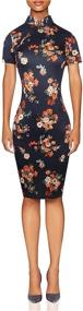 img 4 attached to 👗 Sakaly Vintage Printed Stretchy Women's Dresses - Stylish Clothing for Women