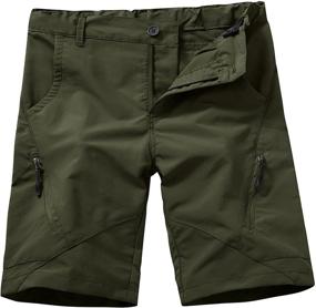 img 4 attached to 🏕️ Durable Stretch Outdoor Bottoms: The Perfect Camping Gear for Army Boys