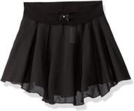 capezio girls pull georgette skirt girls' clothing for skirts & skorts logo