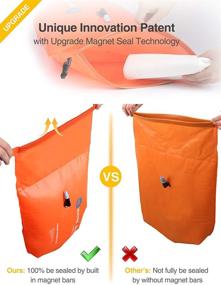 img 1 attached to 🏊 Luxtude Dry Bag Waterproof Bag: 20L Ultralight Swim Buoy for Open Water Swimming, Safe Training, Triathletes, Kayaking, Snorkeling - Adjustable Waist Belt (Orange)