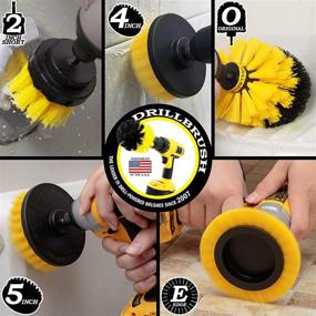 img 3 attached to 🧼 Drill Brush Power Scrubber by Useful Products - Ultimate Bathroom Cleaning Kit