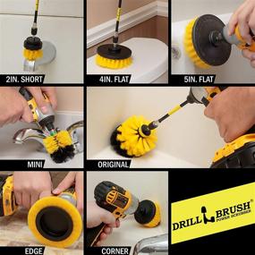 img 2 attached to 🧼 Drill Brush Power Scrubber by Useful Products - Ultimate Bathroom Cleaning Kit