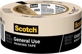 img 4 attached to 🎨 Scotch General Use Masking Tape - Basic Painting, 1.88" x 60 yards, 2025, 1 Roll