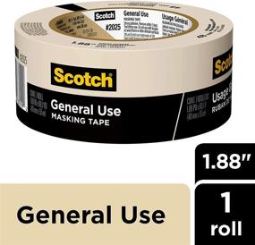 img 3 attached to 🎨 Scotch General Use Masking Tape - Basic Painting, 1.88" x 60 yards, 2025, 1 Roll