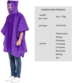 img 1 attached to ANTVEE Occupational Health & Safety Products: Drawstring Ponchos Packs for Adults with Emergency Response Equipment