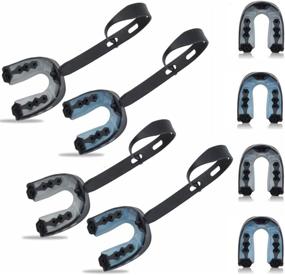 img 4 attached to Football Mouth Guard: 4-Pack Sports Mouth Guard with Strap for Football, Hockey, Basketball, Lacrosse, MMA, Boxing - Ideal for Professionals and Beginners