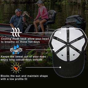 img 1 attached to 🎣 Optimized Fishing Hats for Men - American Fish Flag Trucker Hats - Ideal Outdoor Snapback Caps for Camping and Everyday Use - Great Fishing Gifts