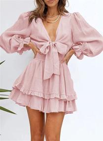 img 2 attached to 👗 Discover the Alluring AlvaQ Women's Spring Sleeve Sundress: Perfect Women's Clothing for Stylish Dresses!