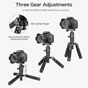 img 2 attached to 📷 Koolehaoda Portable Mini Tripod with Ball Head and Bag - 20 inch / 51cm Height, Aluminum Alloy, DSLR Camera and Video Camcorder Compatible, Load Capacity up to 11lbs / 5kg - (Black)