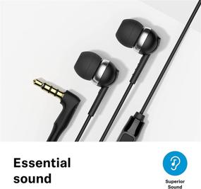 img 3 attached to Sennheiser CX 80S In-Ear Headphones with One-Button Smart Remote - Black: A Powerful Sound Experience