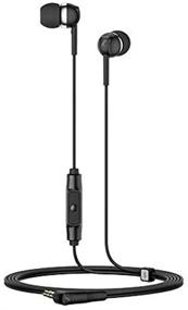 img 4 attached to Sennheiser CX 80S In-Ear Headphones with One-Button Smart Remote - Black: A Powerful Sound Experience