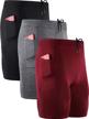 neleus running compression shorts pockets sports & fitness and cycling logo