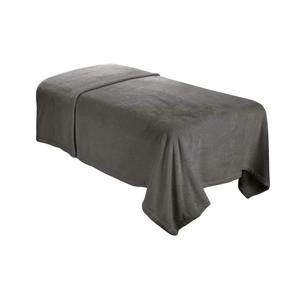 img 1 attached to ForPro Microfiber Plush Massage Blanket: Cool Grey, Lightweight, 100% Microfiber - Ideal for Massage Tables, Beds, Sofas (60” W x 90” L)