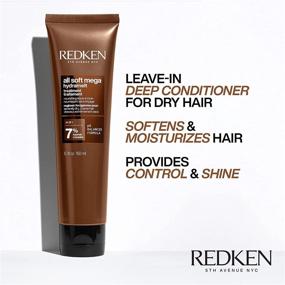 img 2 attached to Revive and Nourish with Redken All Soft Mega Hydramelt Leave-In Treatment: Ultimate Moisture and Shine for Extremely Dry Hair