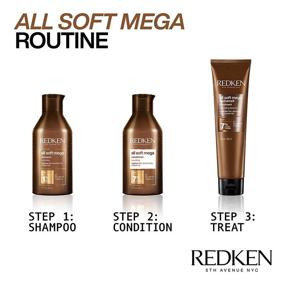img 1 attached to Revive and Nourish with Redken All Soft Mega Hydramelt Leave-In Treatment: Ultimate Moisture and Shine for Extremely Dry Hair