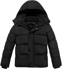 img 4 attached to 🧥 FARVALUE Winter Thicken Quilted Windbreaker Boys' Clothing: Jackets & Coats