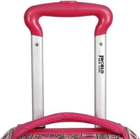 img 1 attached to 🎒 J World New York Lunar Laptop Rolling Backpack Review: Skandi Pink, 19.5'' - Top-Rated Travel Gear with Style