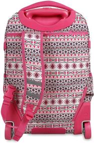 img 2 attached to 🎒 J World New York Lunar Laptop Rolling Backpack Review: Skandi Pink, 19.5'' - Top-Rated Travel Gear with Style