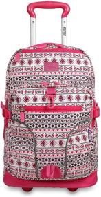 img 3 attached to 🎒 J World New York Lunar Laptop Rolling Backpack Review: Skandi Pink, 19.5'' - Top-Rated Travel Gear with Style