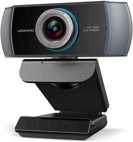 img 4 attached to 🎥 Unzano Full HD 1080P Webcam with Microphone, Wide Angle USB Computer Camera for Desktop Laptop PC Mac, Video Conferencing, Skype, YouTube – Streaming Camera with Facial-Enhancement Tech