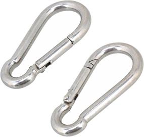 img 2 attached to Pack Steel Snap Spring Hooks Industrial Hardware
