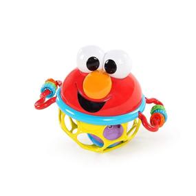 img 1 attached to 🎉 Fun and Stimulating Bright Starts Sesame Street Rattle: Jingle & Shake Elmo, Ideal for Babies 3-12 Months
