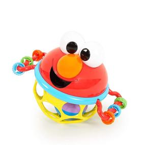 img 4 attached to 🎉 Fun and Stimulating Bright Starts Sesame Street Rattle: Jingle & Shake Elmo, Ideal for Babies 3-12 Months