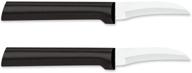 🔪 rada cutlery granny paring knife, w200/2: black handle, pack of 2 logo