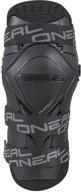 🧑 o'neal 0256-206 pump gun mx knee guard carbon look (black, one size) – unisex-adult protective gear logo