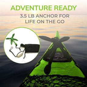 img 2 attached to 🚣 Gradient Fitness 3.5 lb Folding Marine Anchor: Grapnel Anchor Kit for Kayaks, Canoes, Paddle Boards (SUP)