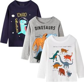 img 2 attached to 👕 HILEELANG Toddler Crewneck T-Shirts - Boys' Clothing and Tops, Tees & Shirts