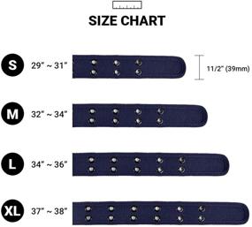 img 1 attached to Casual Solid Double Canvas Parquet Men's Accessories and Belts