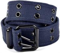 casual solid double canvas parquet men's accessories and belts logo