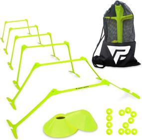 img 4 attached to 🏋️ Pro Adjustable Hurdles and Cone Set – Enhance Speed and Agility Training with 6 Height Options – Ideal for Soccer, Sports, Plyometric Workouts – Includes Carry Bag & 2 Agility Drills eBooks