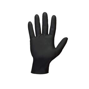 img 2 attached to 🧤 Shamrock 83012-M Black Nitrile Powder-Free Gloves: Fully Textured, Medium Size - Ideal for Industrial Use