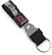 chrome mini buckle key chain logo