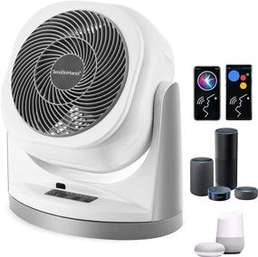 img 4 attached to 🌬️ Smart WiFi Air Circulator Fan with Voice Control – Alexa, Google, Siri Compatible | Oscillating Fan for Rooms, Bedrooms, and Home | Quiet Electric Rotating Table Desk Fan | 2.4G WiFi Only (No 5G WiFi)