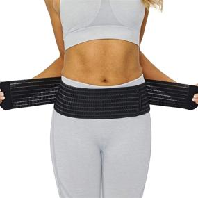 img 4 attached to 🤰 Neotech Care XXL Black Maternity Pregnancy Support, Postpartum Belly Wrap & Pelvis Belt: 3-in-1 Breathable Girdle Band/Brace