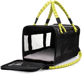 img 1 attached to 🐾 ROVERLUND Airline Compliant Pet Carrier: Stylish, Durable Bag & Car Seat for Travel. Includes Bonus Leash. Two Sizes to Accommodate Most Pets up to 20lbs.