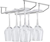 🍷 defway under cabinet stemware rack - wine glass holder metal organizer for bar kitchen storage логотип