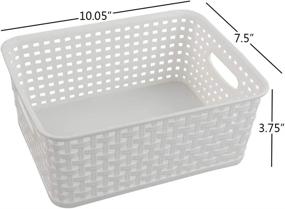 img 3 attached to Asking 6 Pack Plastic Storage Basket