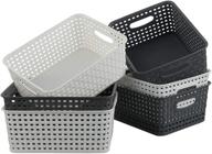 asking 6 pack plastic storage basket logo