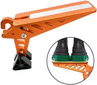 🚘 universal foldable car latch hook door step stand pedal - extra long access to vehicle's rooftop for car truck rv suv & more (orange) logo