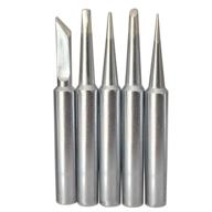 high-temperature st soldering tips bundle - compatible with weller wlc100 sp40 - pack of 5 pieces logo