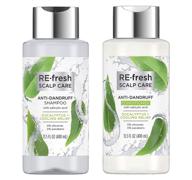 🌿 scalp care - anti-dandruff shampoo and conditioner set - eucalyptus + cooling relief (13.5 oz each) - re-fresh logo